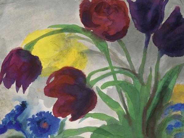 Tulips by Emil Nolde