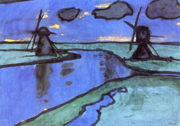 Two Mills by Emil Nolde