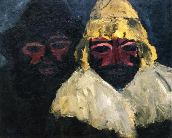 Two Russians Ii by Emil Nolde