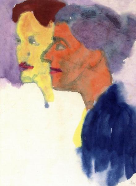 Two Women by Emil Nolde