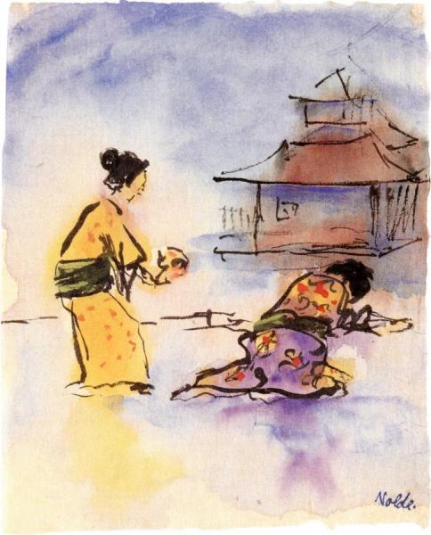 Two Women by Emil Nolde