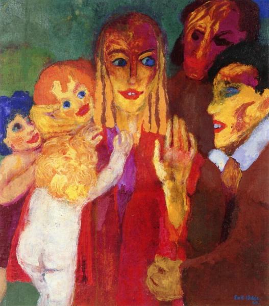 Unless You Change And Become Like Little Children by Emil Nolde