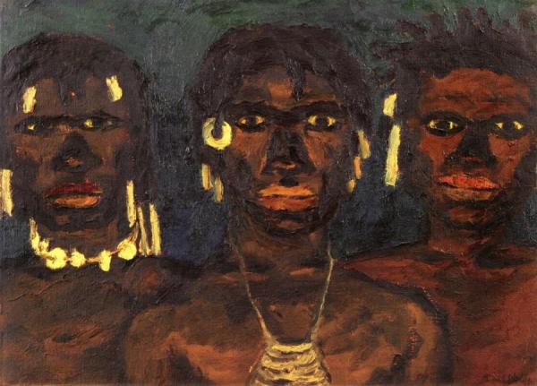 Wild New Guineans by Emil Nolde Oil Painting Reproductions