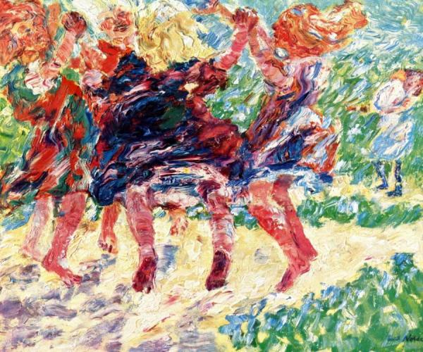 Wildly Dancing Children by Emil Nolde