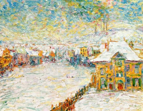 Winter Landscape, Jena by Emil Nolde