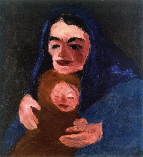 Woman And Child by Emil Nolde Oil Painting Reproductions
