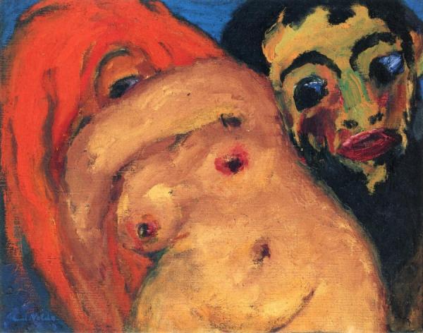 Woman And Man I by Emil Nolde
