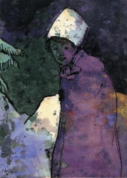 Woman In Winter by Emil Nolde