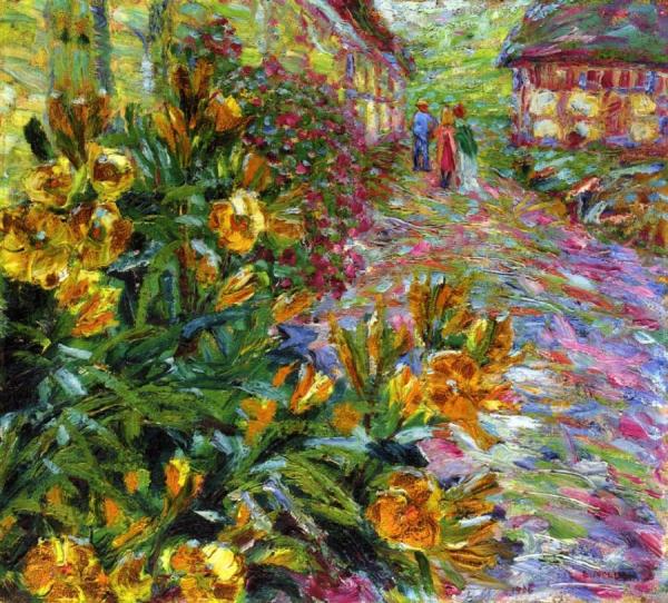 Yellow Flowering Shrub by Emil Nolde