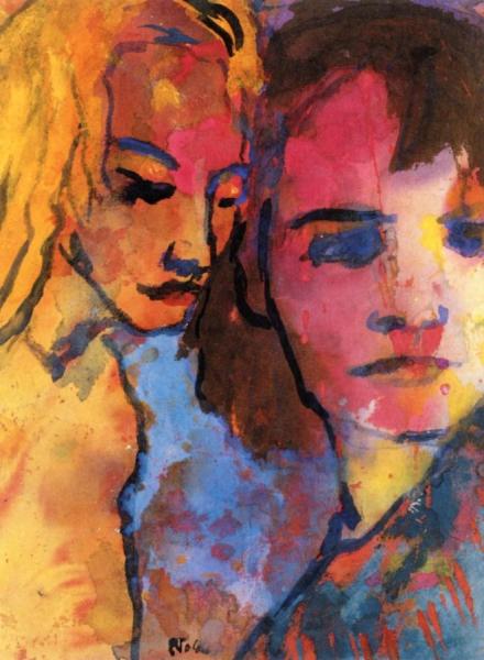 Young Couple by Emil Nolde Oil Painting Reproductions
