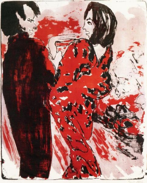 Young Couple by Emil Nolde