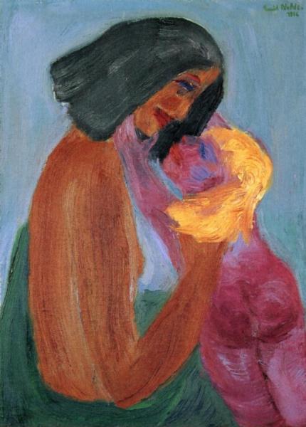 Young Mother by Emil Nolde