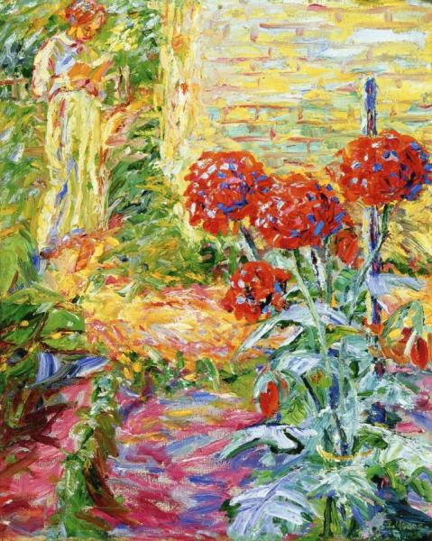 Young Woman Reading by Emil Nolde