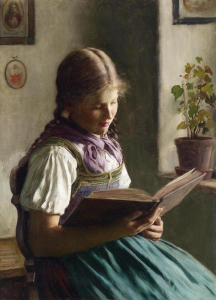 Emil Rau Girl Reading