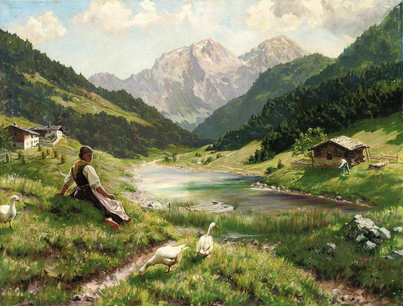 Summer In The Alps by Emil Rau