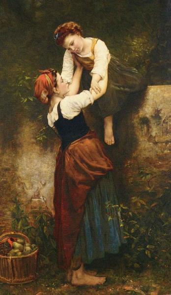 A Helping Hand by Emile Auguste Hublin