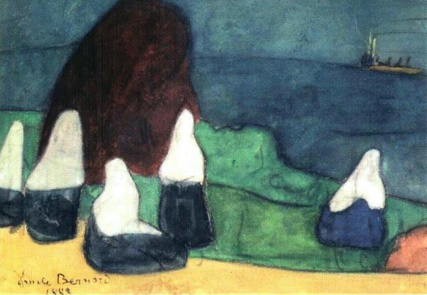 Bretonnes à Goémon by Emile Bernard