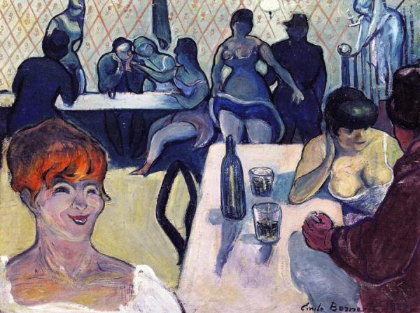 Cabaret Scene by Emile Bernard Oil Painting Reproductions