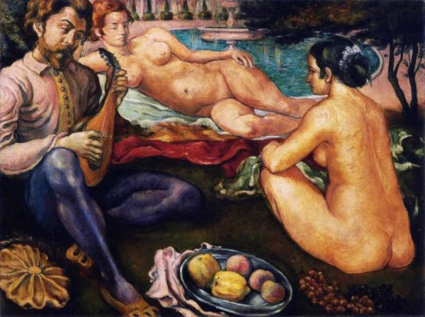 Court Of Love by Emile Bernard