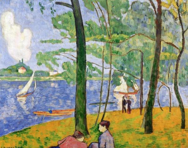 La Grande Jatte In Spring by Emile Bernard Oil Painting Reproductions