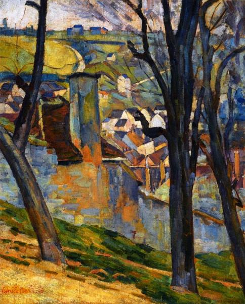 Landscape Near Tonnerre by Emile Bernard Oil Painting Reproductions