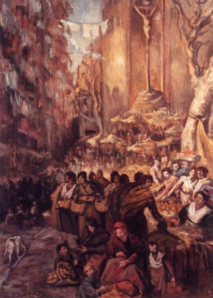 Marseille, The Market by Emile Bernard