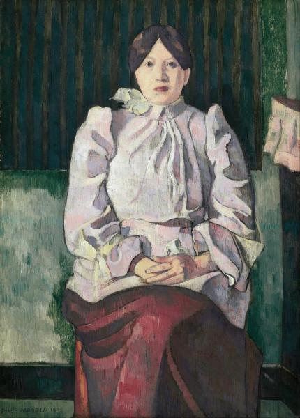 Portrait Of Marie Lemasson by Emile Bernard