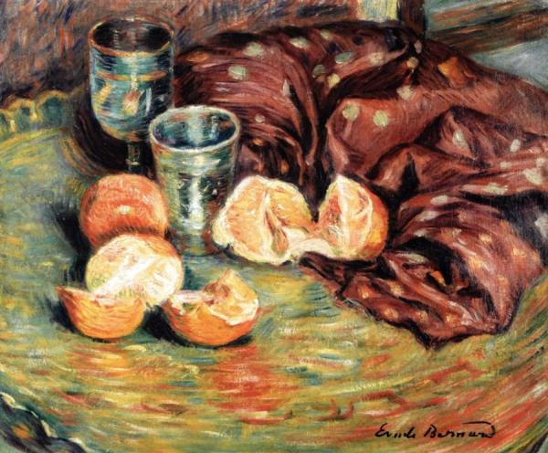 Still Life With Oranges by Emile Bernard