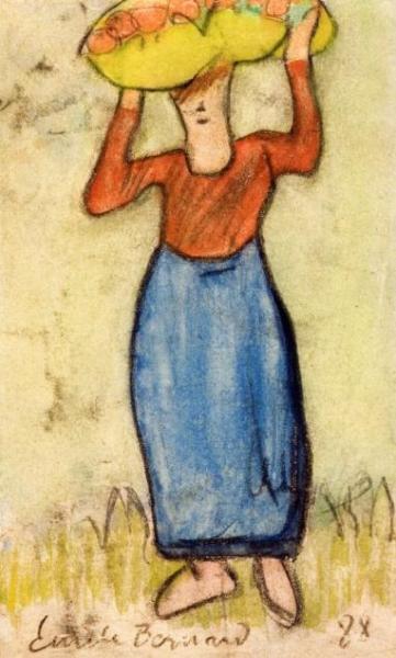 The Apple Carrier by Emile Bernard