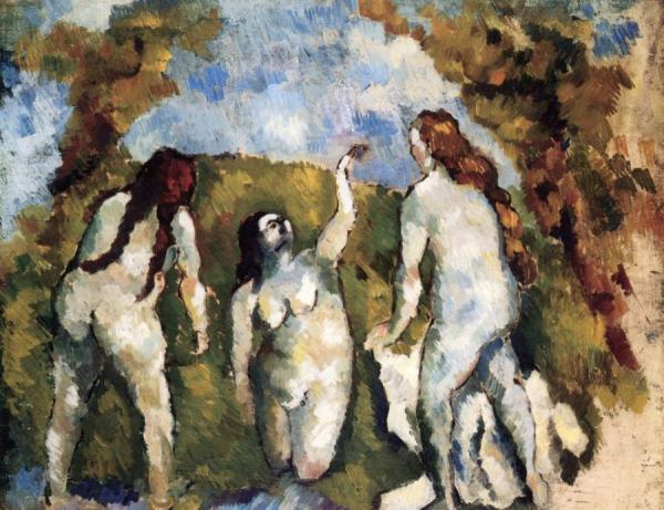 Three Bathers (after Cézanne) by Emile Bernard Oil Painting Reproductions