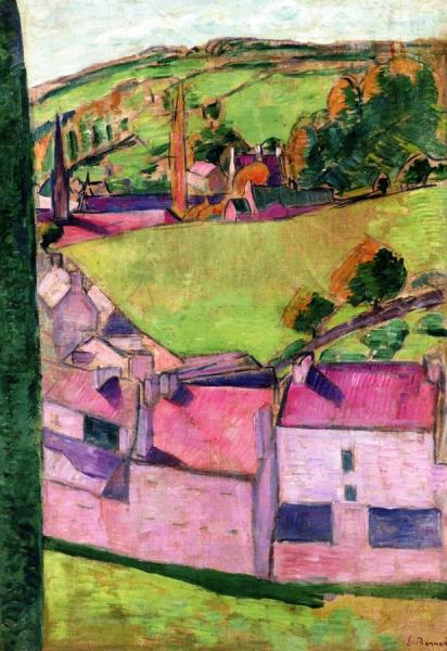 View Of Pont-aven by Emile Bernard