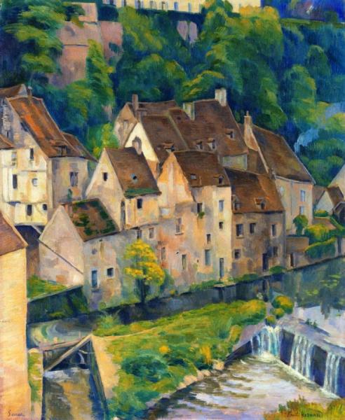 View Of Semur by Emile Bernard