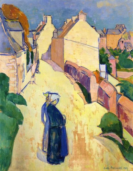 Emile Bernard Village Street: Saint-briac