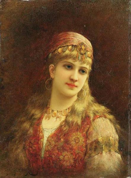 A Harem Beauty by Emile Eisman-semenowsky