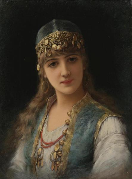 A Harem Beauty by Emile Eisman-semenowsky