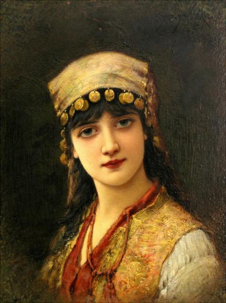An Oriental Beauty by Emile Eisman-semenowsky