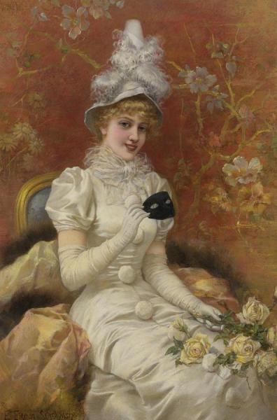 Beauty Unmasked by Emile Eisman-semenowsky Oil Painting Reproductions