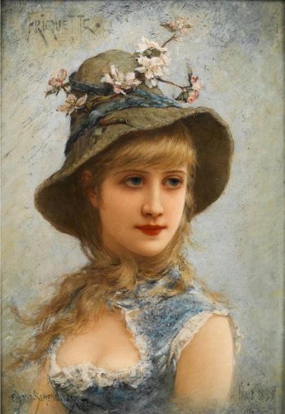 Friquette by Emile Eisman-semenowsky Oil Painting Reproductions