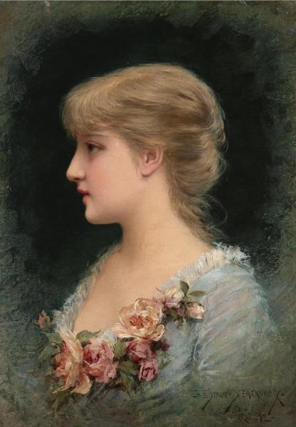 Emile Eisman-semenowsky Portrait Of A Fair Beauty
