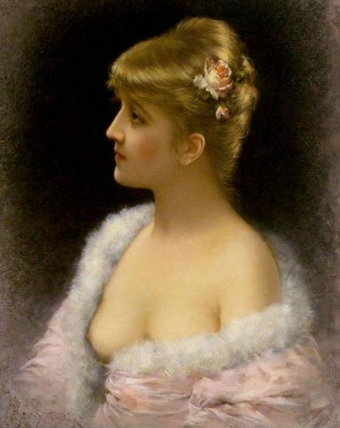 Portrait Of A Girl by Emile Eisman-semenowsky