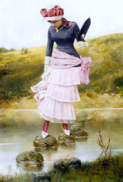 Stepping Stones by Emile Eisman-semenowsky