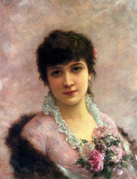 The Rose Beauty by Emile Eisman-semenowsky