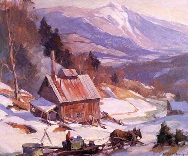 Sugaring, Vermont by Emile Gruppe