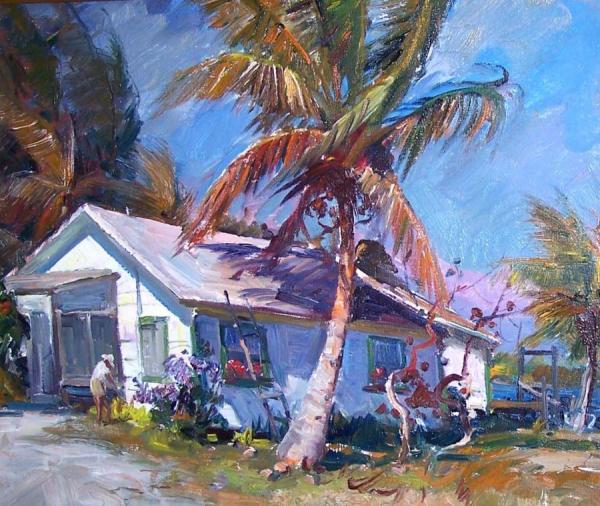 Emile Gruppe Woman Gardening, Naples, Florida