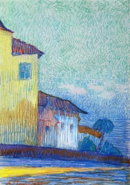 Palm Tree In Brittany by Emile Jourdan Oil Painting Reproductions