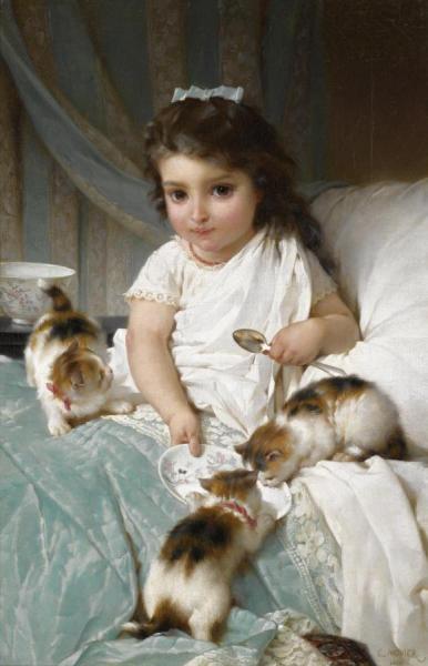 Kittens (chatons) by Émile Munier