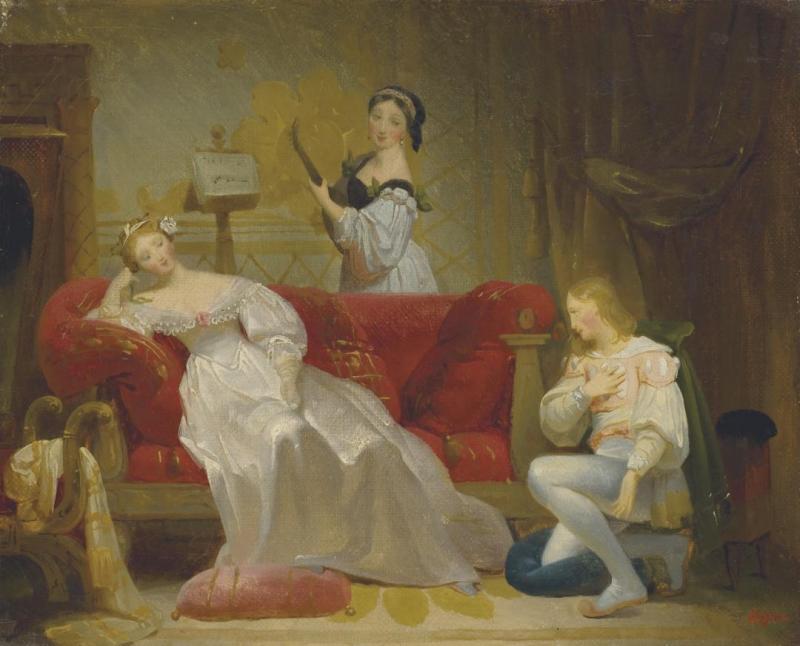 Émile Signol Scène Galante