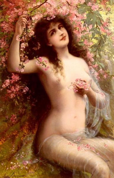 Among The Blossoms by Emile Vernon