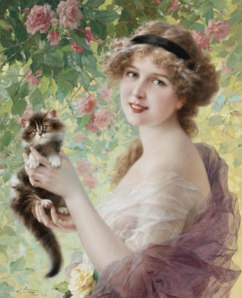 Son Petit Chaton by Emile Vernon