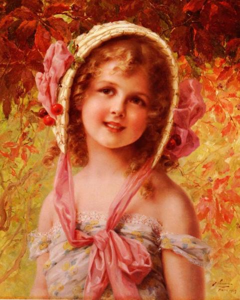 The Cherry Bonnet by Emile Vernon